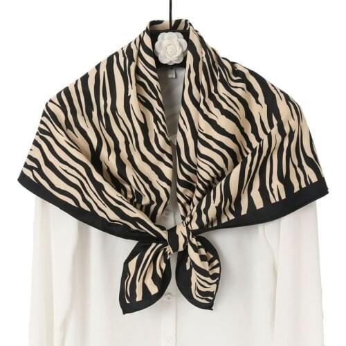 Leopard Scarf Fashion Animal Grain Womens Twill Satin Scarf 90*90 cm Large square Scarf Decorate Headdress Scarf