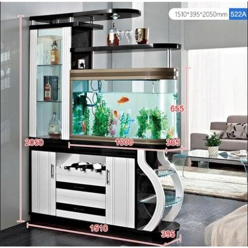 Entrance living room porch cabinet with fish tank wine cabinet screen partition cabinet room cabinet double-sided shoe cabinet