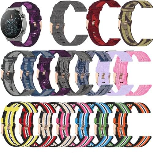 Replacement 22MM Nylon Watch Band Wristwatch Band Strap Bracelet Belt for Huawei Watch GT2 PRO Accessories