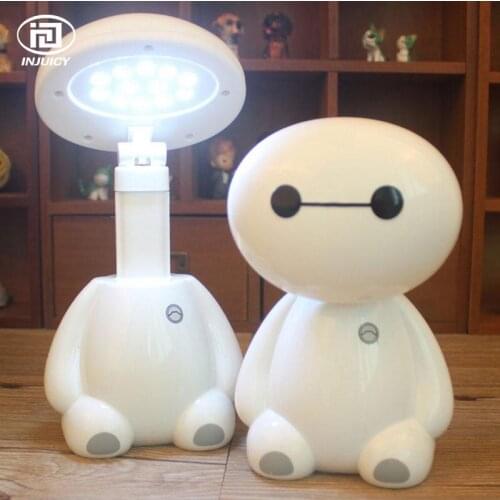 Modern Led Desk Lamp Cartoon Children Bedrooms Bedside Retractable Folding Art Decoration Night Lamp With Switch Plug US Gift