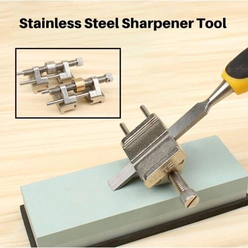Stainless Steel Sharpener Tool Stainless Steel Honing Guide For Chisel Planer Blade Woodworking For Flat Chisel Edge Sharpening