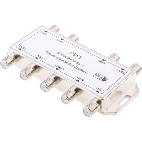 High Quality 8x1 DiSEqC Switch 8 in 1 Satellite LNB MultiSwitch