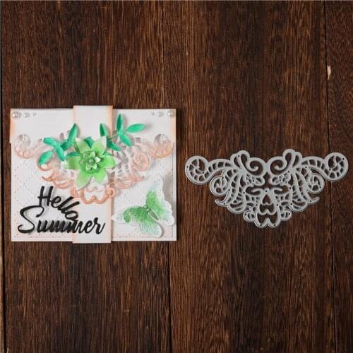 YaMinSanNiO Lace Invitation Metal Cutting Dies Flower Corner Crafts DIY Scrapbooking Photo Album Embossing Decorative Gift New