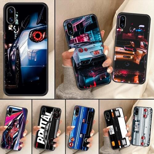 Japan JDM Sports Cars Phone Case For Huawei Honor 6A 7A 7C 8A 8X 8 9 9X 10 10i 20 Lite Pro black tpu back pretty coque soft