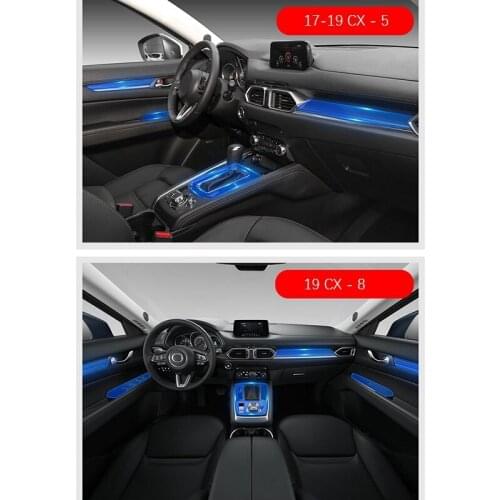 Car Interior Center Console Protective Film TPU Interior Anti-Scratch Protective Film for Mazda CX-5 2017-2020