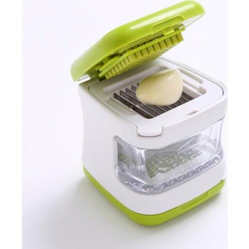 1pcs New Design Garlic Presses Peeler Sharp Blades Chopper Cutter Garlic Press Grinding Kitchen Accessories Hand Tool