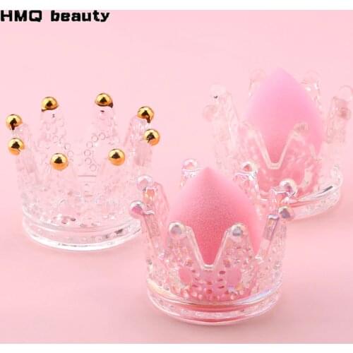 1 Pcs Makeup Sponge Holder Storage Beauty Crown Makeup Sponge Support Egg Drying Cosmetic Puff Display Stand