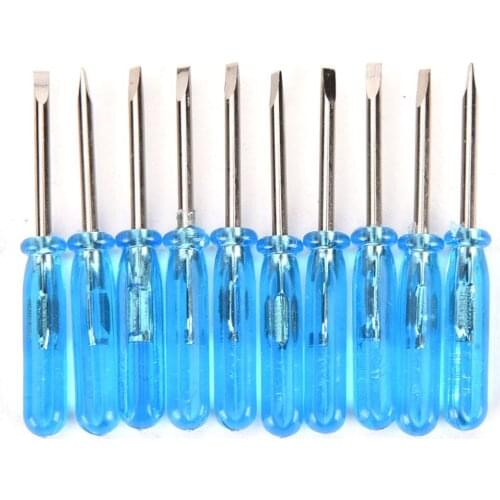 10Pcs Mini Phillips Slotted Screwdrivers For Kids Tool Toys 2mm Portable Screw Driver Repair Tools For Home Use
