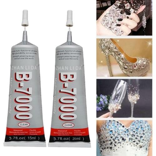 2020 1PC 15ml 25ml resin Upgrade Multi-function Strong Adhesive Diy Super B7000 Shell Rhinestone Waterproof Super Glue Safey
