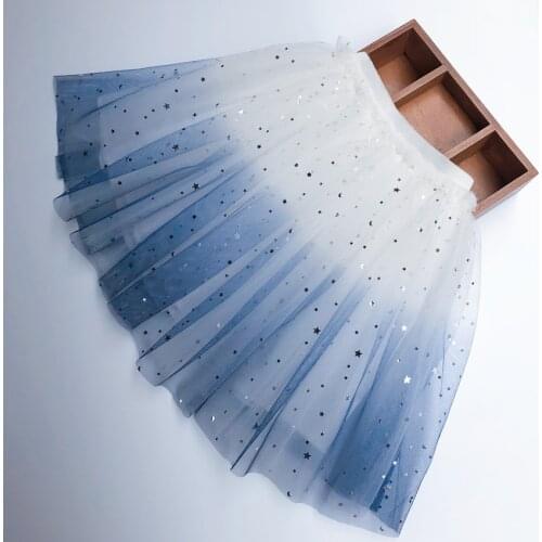 2020 Girls' New Short Skirts Baby Gradient Mesh Skirts Fashionable All-match Toddler Girl Tutu Skirts Childrens Princess Skirt