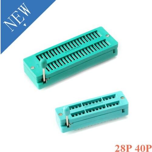 28P 40P Multi-function Universal Integrated Circuit IC Socket 28 Pin 40 Pin ZIF ZIP DIP IC Test Tester Board Socket