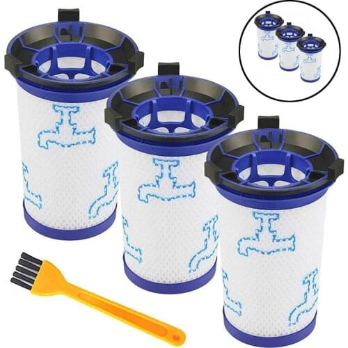 4PCS Filters+Cleaning Brush Kit Replacement Spare Parts For Rowenta Air Force 360 ZR009001 Vacuum Cleaner Repair Accessories
