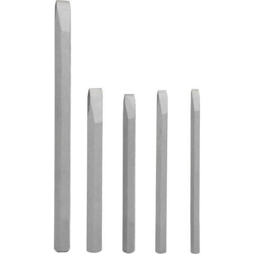 5Pcs 6/8/10/12mm Chrome Vanadium Alloy Steel Chisel Set Straight Hex Shank Cement Drill Woodworking Carving Knife Tools