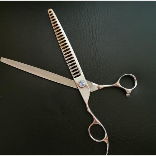 8 inch 24 teeth professional left hand pet chunker scissors