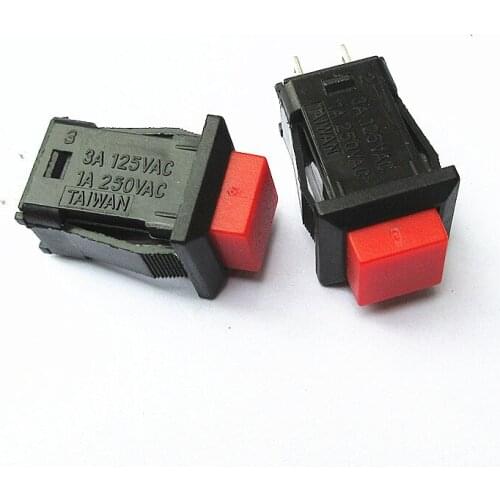 DS-429A DS-429B Square Button Switch with Lock Red Green Self-reset Switch 1PC