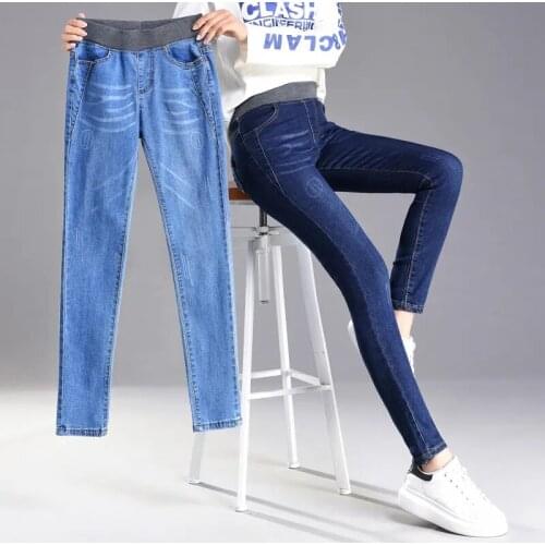 Black blue pocket mom jeans denim pencil pant women coated vintage washed boyfriends straight jeans femme cotton loose trousers