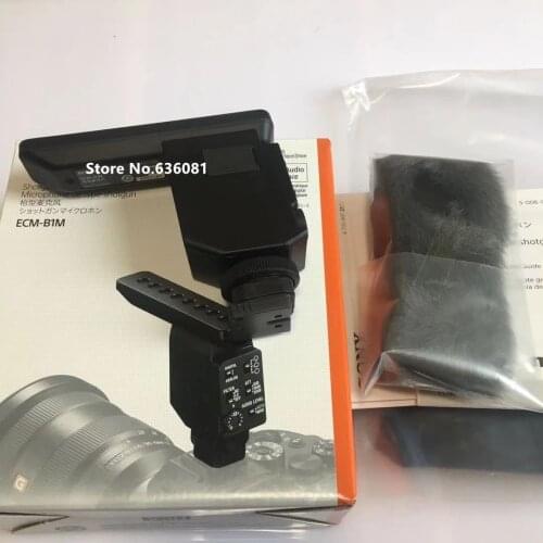 ECM-B1M Shotgun Mic Microphone For Sony Multi Interface Shoe FDR-AX45 FDR-AX40 A7RM4 FDR-AX700 A9 A7RM3 FDR-AX60 A7M3 A9M2 A7RM2