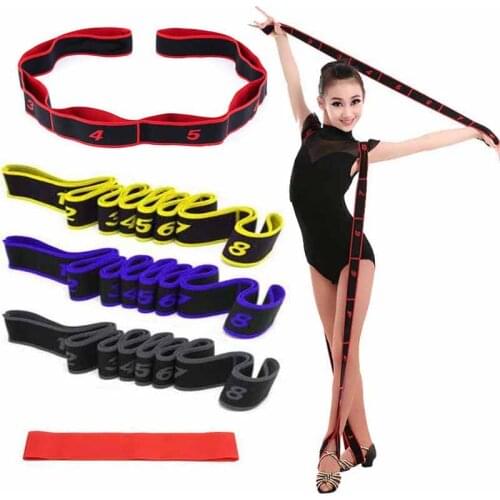 Yoga Pull Strap Belt Fitness Resistance Band Elastic Latin Dance Stretching Band Loop Yoga Pilates GYM for Adults Kids