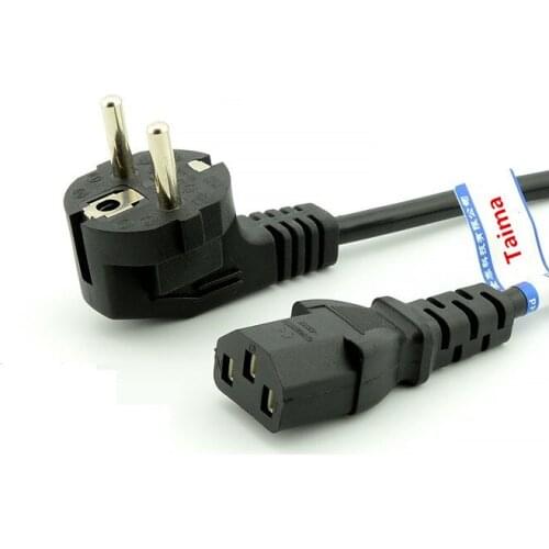 1.5M 5ft EU AU USA UK Computer Power Cable 2 Pin Plug Battery Cord Power Cable for Desktop PC