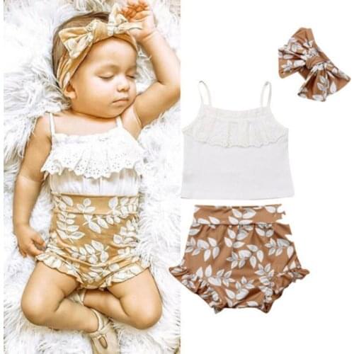 Summer Clothing Set newborn baby girl clothes roupa baby outfit 3PCS