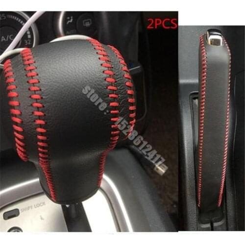 Gear cover interior gear block leather protector Interior decoration car Accessories For Nissan X-Trail X trail T31 2008-2013