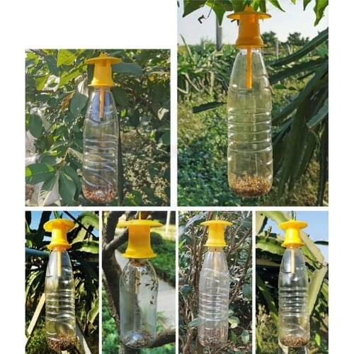Fruit Fly Trap Killer Plastic Yellow Drosophila Trap * * Farm Orchard 6 For Home Pest Control 6 Paper 2Cm Adhesive Insect U2B7
