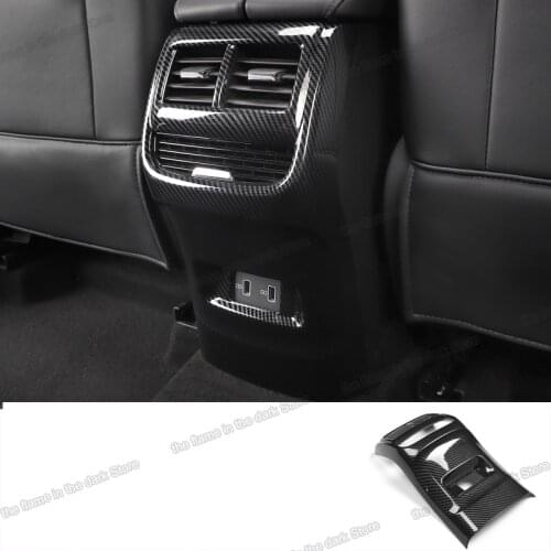 Lsrtw2017 Car Rear Armrest Cover Air Vent Frame Trims for Mg Roewe Rx5 Max 2019 2020 2021 Accessories Auto Styling Lining