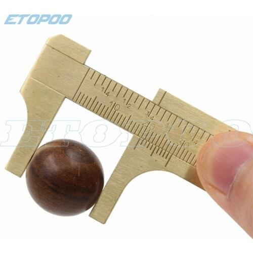 Mini Vernier Caliper 100mm hardened copper double scale vernier caliper thickness gauge 0-100mm