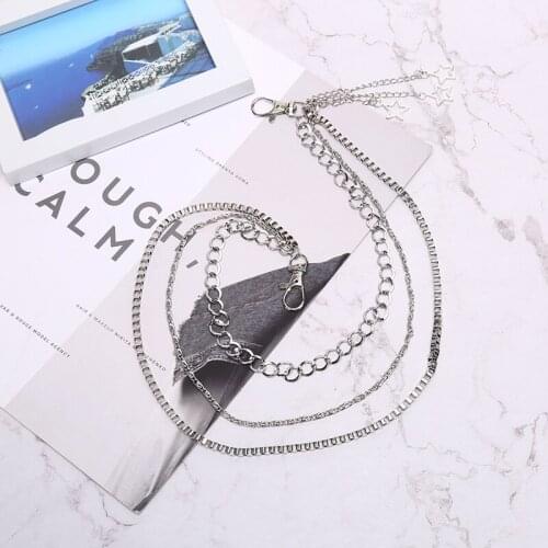 Mens Hipster Pants KeyChain Fashion Rock Hip-hop Punk Rivet Gothic Rustproof Jeans Chain Star Tassel Stage Accessories