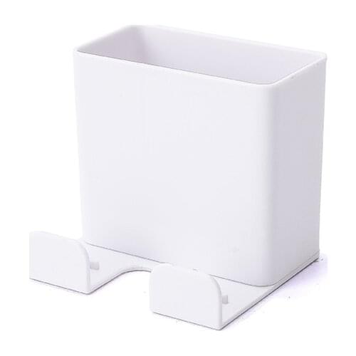 Wall Hanging Storage Box Home Wall Wire Storage Rack Remote Control Mobile Phone Charging Bracket Creative Plastic Box