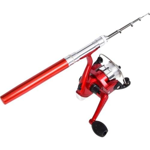 New Portable Outdoor Mini Pocket Telescopic Shaped Alloy Reel Seat Fishing Rods Stand Holder Pen Kastking Ultra Light Rod
