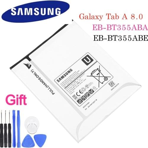 Samsung Original Battery EB-BT355ABE For Samsung GALAXY Tab A 8.0 T355C GALAXY Tab5 SM-T355 SM-T350 SM-P350 P355C SM-P355M T355
