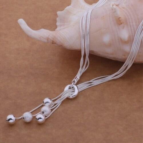 925 sterling silver Necklace, 925 silver fashion jewelry Tai chi dichroic beads /cybalpia blpakcwa AN494