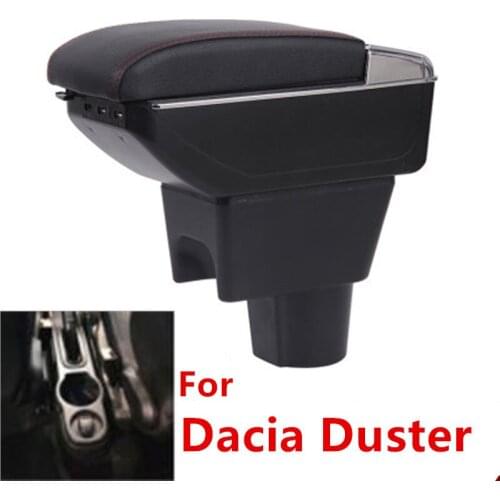 For Dacia Duster Armrest box central Store content DUSTER armrest box with USB interface