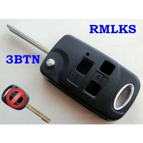 RMLKS Uncut TOY48 Blade Remote Flip Key Fob 2 3 Buttons For Lexus IS200 GS300 RX300 LS400 Key Shell