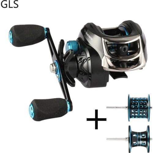 Fishing Wheel 7.2:1 Two Metal Spools Baitcasting Fishing Reel 8kg Max Drag High Quality 8+1BB Fishing Coil Fishing Tackle