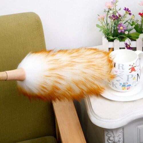 Home car 50CM Magic Anti Static Soft Microfiber Cleaning Duster Brush Dust Cleaner Bamboo Handle Pure wool can not lose hair