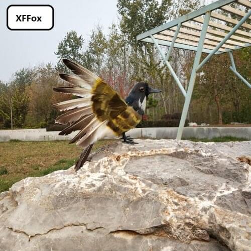 Cute simulation Wild goose model foam&feather real life wings wild goose bird doll gift about 30x50cm xf2458
