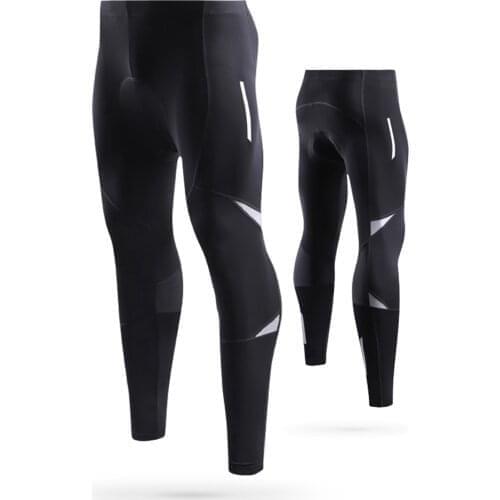 Lixada Mens Reflective Bicycle Pants Spring Summer Autumn Gel Padded Long Road MTB Bicycle Pants Men Riding Trousers