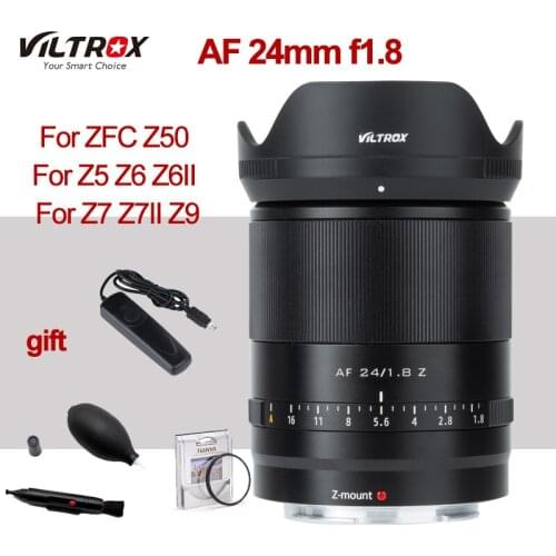 Viltrox 24mm F1.8 Z Camera Lens Full Frame for Nikon Z Mount Camera for ZFC Z50 Z5 Z6 Z6II Z7 Z7II Z9 Auto Focus Large Aperture