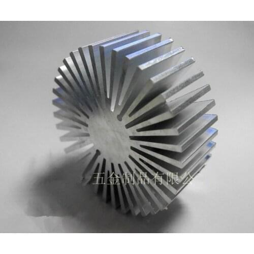 2pcs/lot Aluminium Profile Sunflower Aluminum Radiator 75*25*30 dense tooth Heatsink Circular radiating aluminum parts