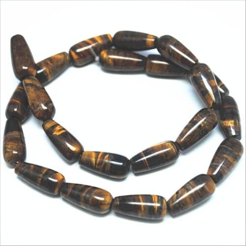 22pcs nature yellow tiger eye semi precious stone strings diy beads accessories fashion parts of jewelry beads wholesale