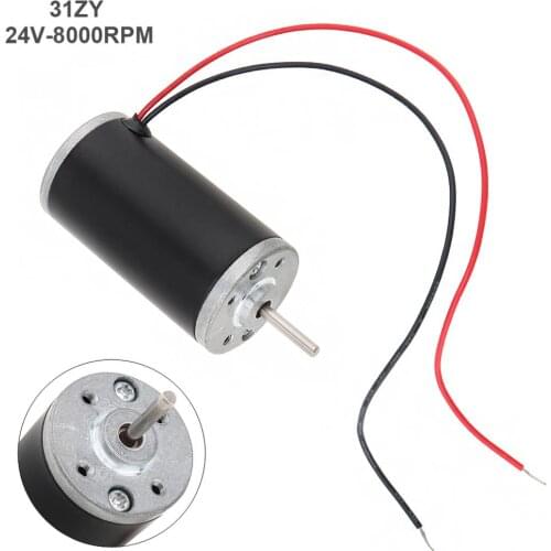 31ZY 24V 300-8000RPM Mini High Power Adjustable Permanent Magnet Motor with Forward Reverse Function for Smart Appliances