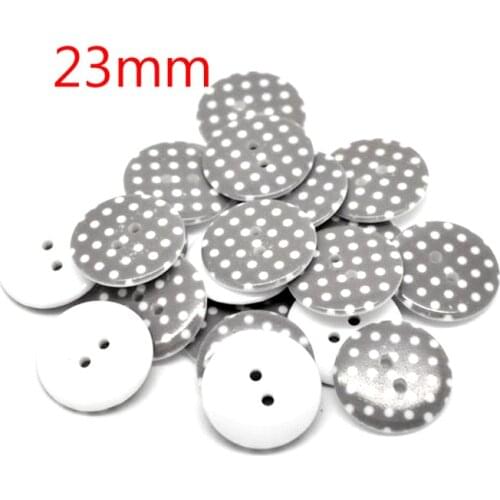 50Pcs Gray Round Dot Resin Sewing Buttons For Kids Clothes Scrapbooking Decorative Botones Handicraft DIY Accessories