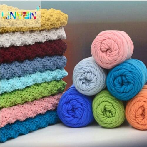 6 pieces Baby Cotton Yarn Natural Soft Milk Thick Yarn For Knitting Wool Crochet Yarn Weave Thread Hand Work crochet thread t59