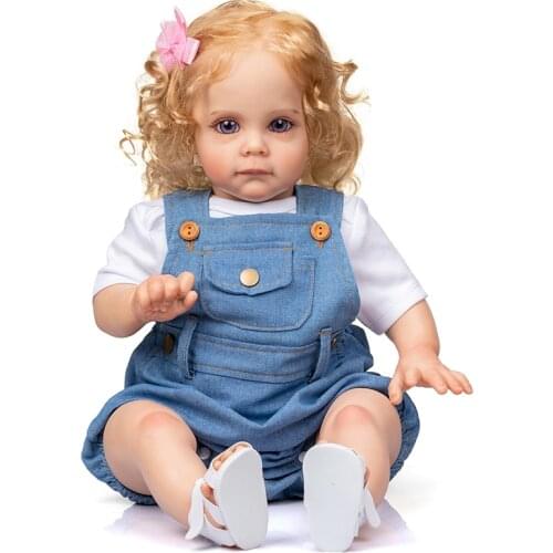 60cm Reborn Toddler Girl Princess Maggie Hand-Detailed 3D Painting Kids Doll Toys Christmas Gift