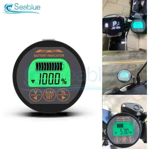 DC 80V 50A 100A 350A Battery Tester Voltage Current Meter Battery Capacity Monitor Indicator Voltmeter Ammeter Coulomb Counter