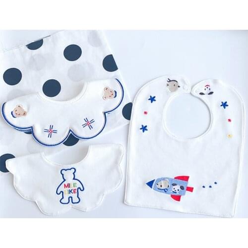INS Nordic Style Toddle Baby Bib Thicken Cotton Scarf Breastplate For Babies Accessories Children Stuff