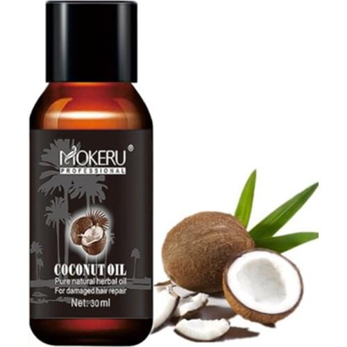 Coconut Hair Care Essential Oil Improves Hair Roughness Repairs Damage Restore Soft Good For All Hair Types&Scalp Treatment