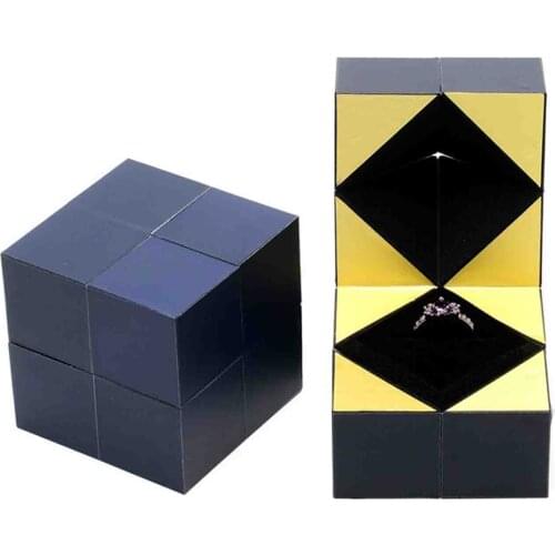 Creative High-End Rotatable Valentines Day Proposal Creative Jewelry Gift Ring Box 2021I Love You Rings with Jewelry Box